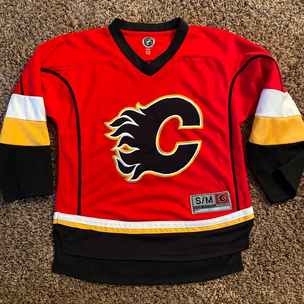 Youth unisex Calgary flames NHL official jersey